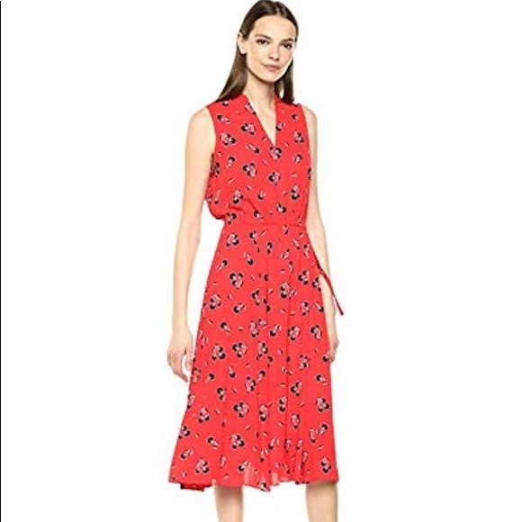 Anne Klein Dresses & Skirts - Patterned midi-dress with pockets